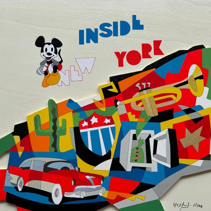 Een kijkje in New York | Ugo Nespolo voor wholesale door Arte Focus