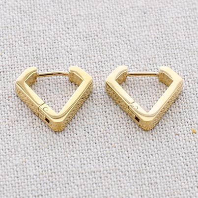 ORECCHINI ACCIAIO CERCHIO FORMA BECCO per la vendita all'ingrosso da parte di Sonata