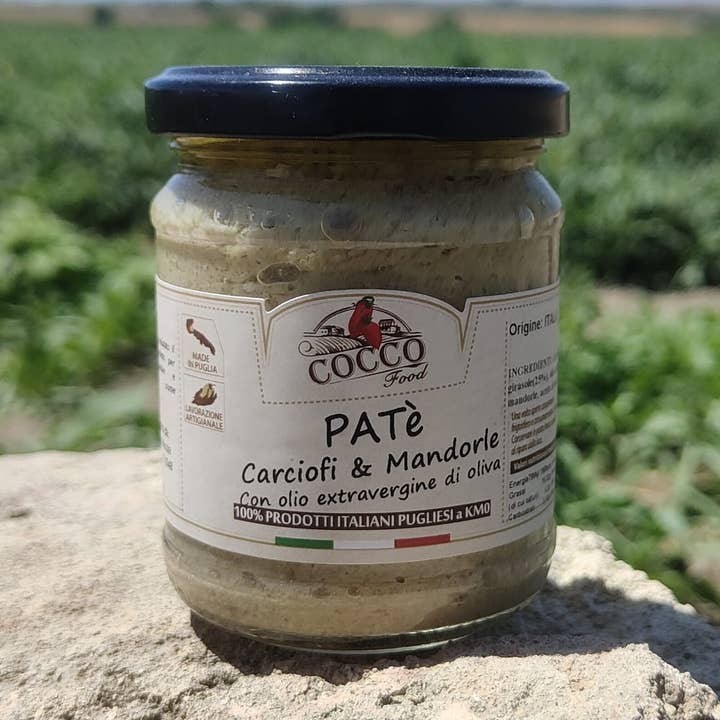 Artichoke and Almond Pate Made in Italy for wholesale by Cocco Food