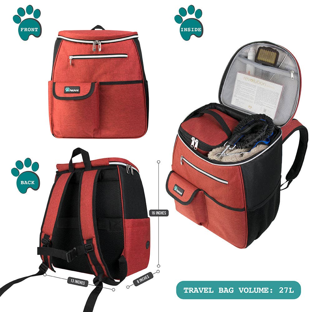 PetAmi – wholesale Pet carrier – Cat/dog – Deluxe Pet Travel Set Organizer Backpack40