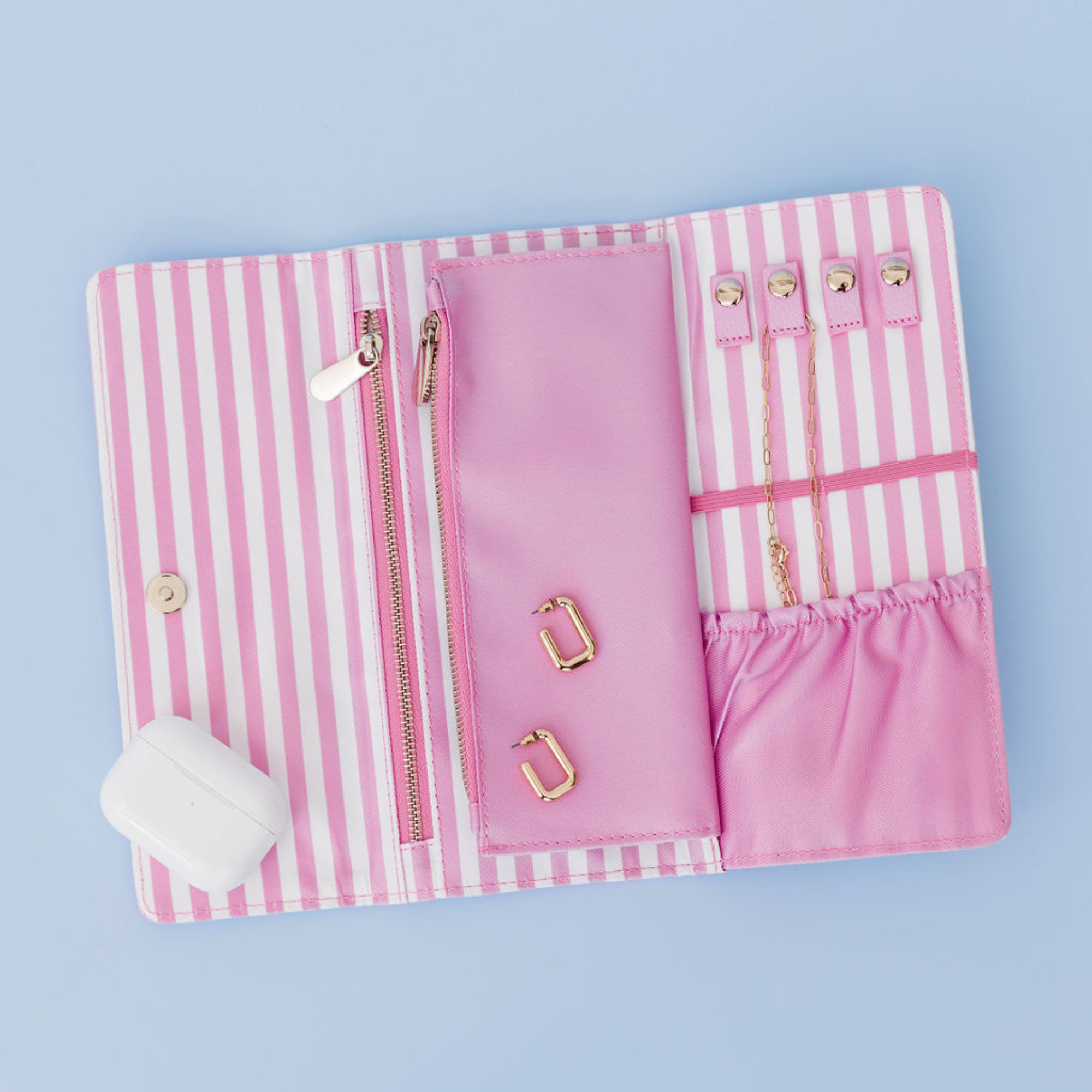 Draper James by Lifeguard Press - Wholesale Jewelry Box/Organizer - Travel Jewelry Organizer, Pink Magnolia1