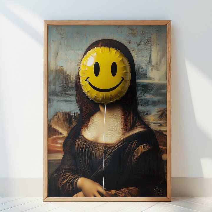 Mona Smile kunsttryk for engroshandel hos Dikhotomy