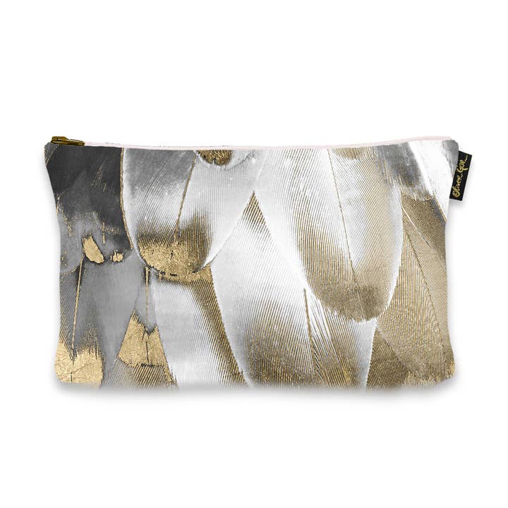 Oliver Gal Kunstbeutel Royal Feathers (Größe 13 x 9) für den Großhandel von The Oliver Gal Artist