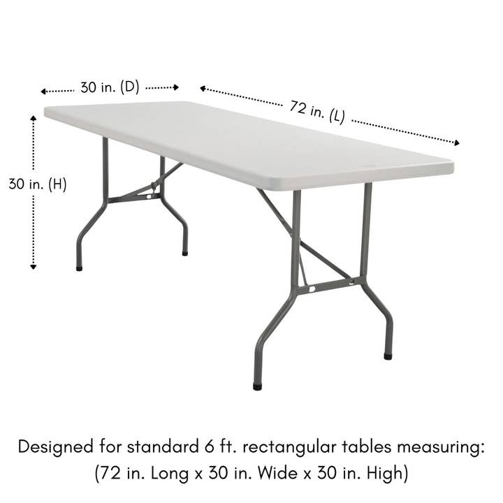 YOUR CHAIR COVERS - Wholesale Tablecloth - 6 ft Fitted Polyester Tablecloth Rectangular Canary Yellow