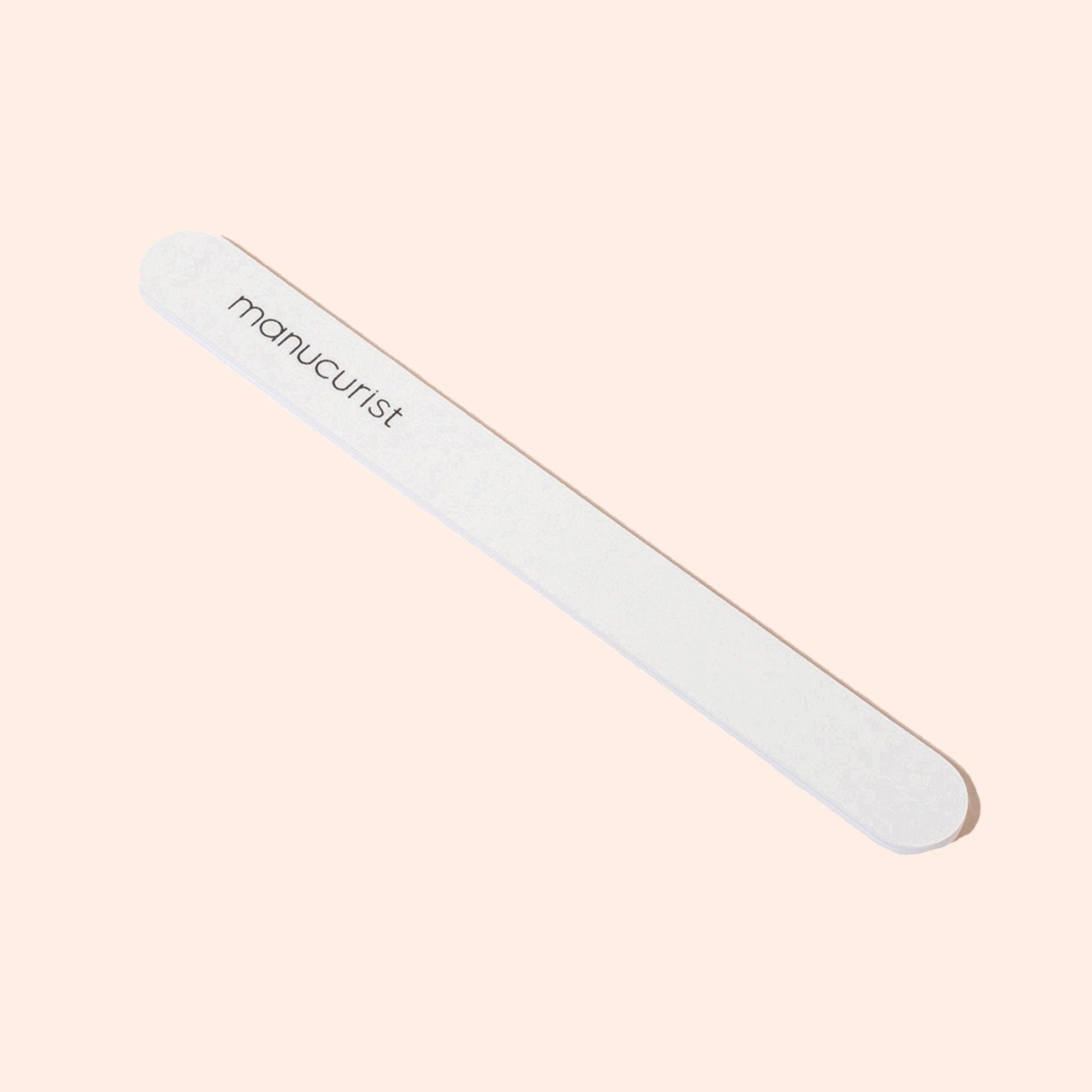 Manucurist - Wholesale Nail File - Accessory - Fine preparatory file (finisher) 100/180 - 5U Premium white files for natural nails 100/1800