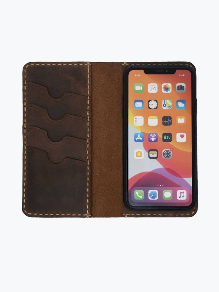 Lone Deer Läder iPhone 11 Pro Skal - Kanel för wholesale av Lone Deer Leather