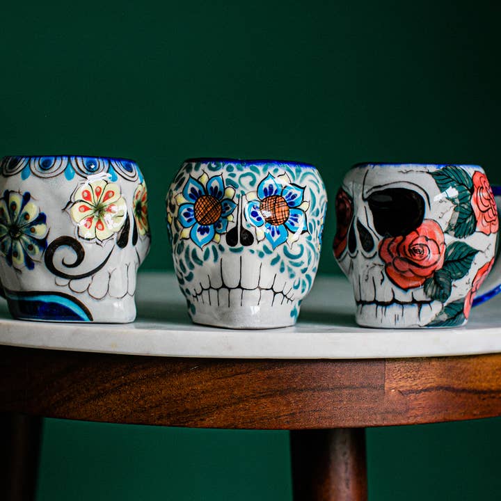 Lucia's Imports - Wholesale Coffee Mug - Sugar Skull Skeleton Mug