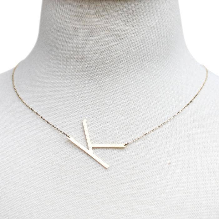 Alora Boutique Inc. - Wholesale Pendant/Charm Necklace - Monogram Collection Initial Necklace28