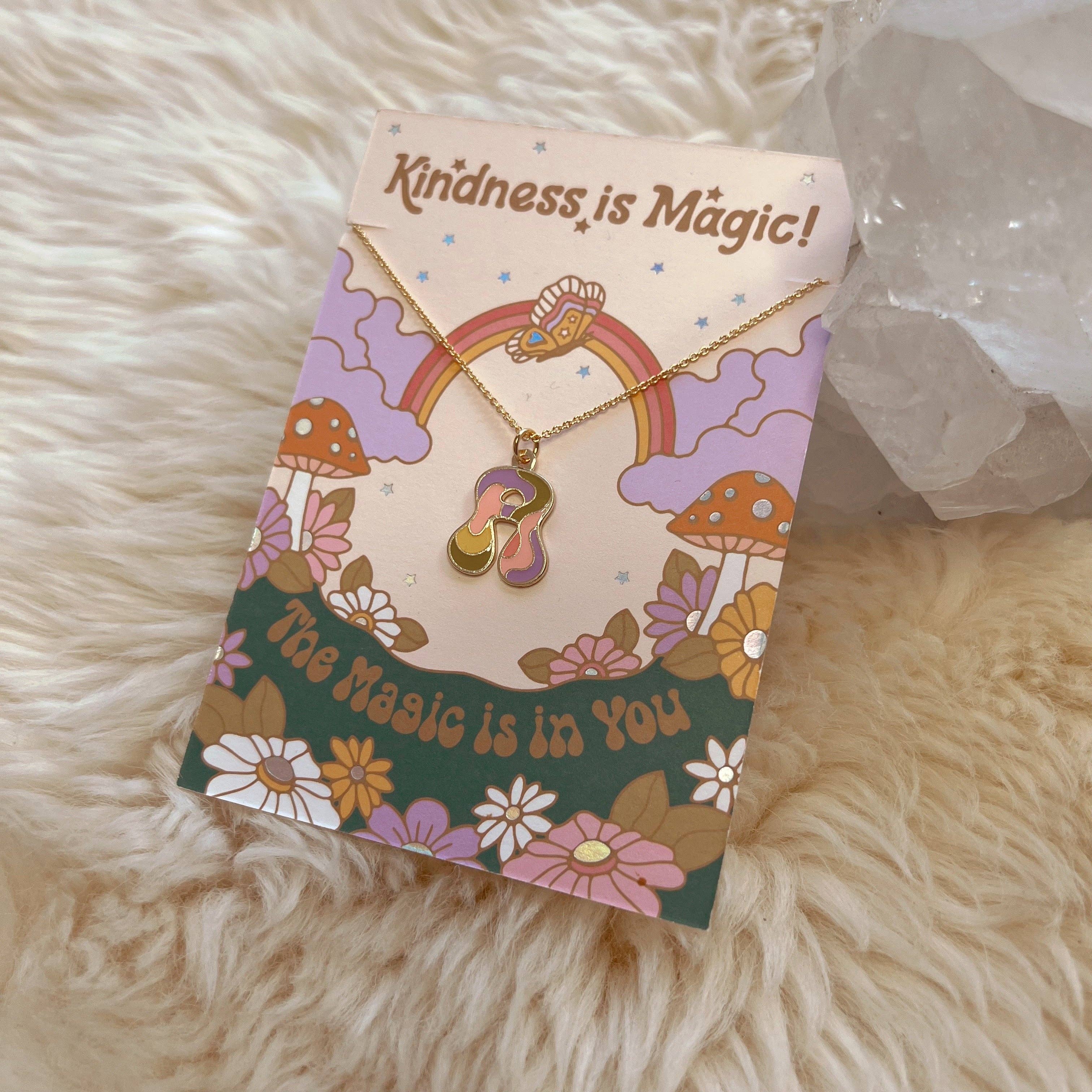 Kindness is Magic – Colar pingente/pendente por atacado – Colar Charm Inicial7
