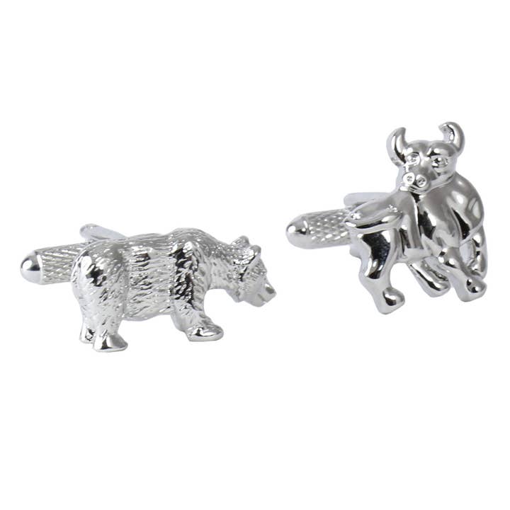 Bull and Bear Cufflinks for wholesale by Cufflinks Depot