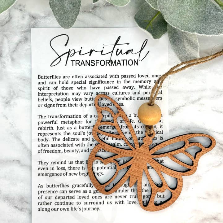Harris Girl Creations - Wholesale Ornament - Butterfly Remembrance Story Card Ornament/Car Charm/ Bag