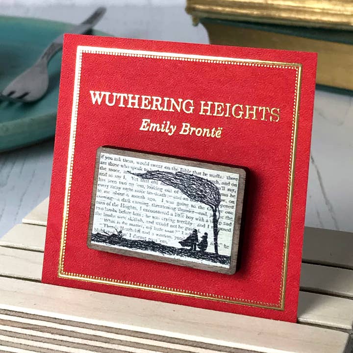 Classic Literature Wuthering Heights Silhouette Lapel Pin for wholesale by Loadofolbobbins