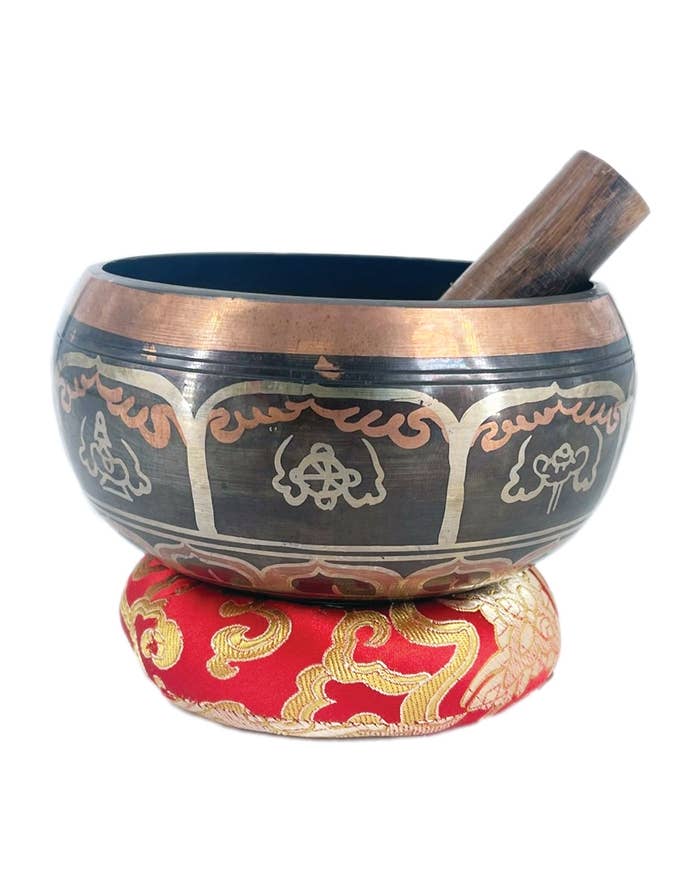 The Collection Royal / Royal Handicrafts - Wholesale Meditation Supplies - Tibetan Singing Bowl Set Sound Bowl Meditation Bowl With Box0