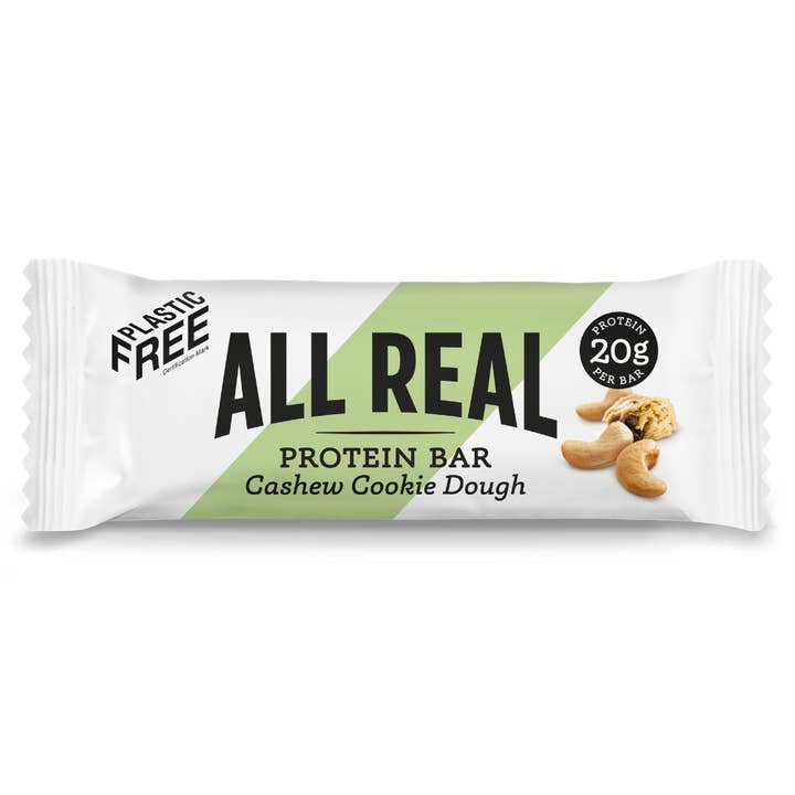 All Real Nutrition – Großhandel Snack-Riegel – Cashew-Keksteig 100% natürlicher Proteinriegel