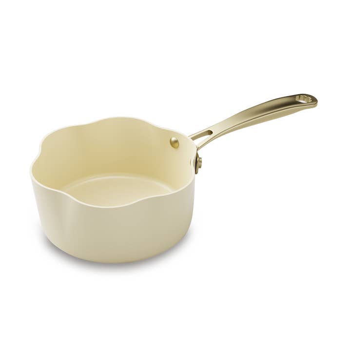 Casserole dahlia 20cm aluminium recyclé beige pour la vente par Menastyl