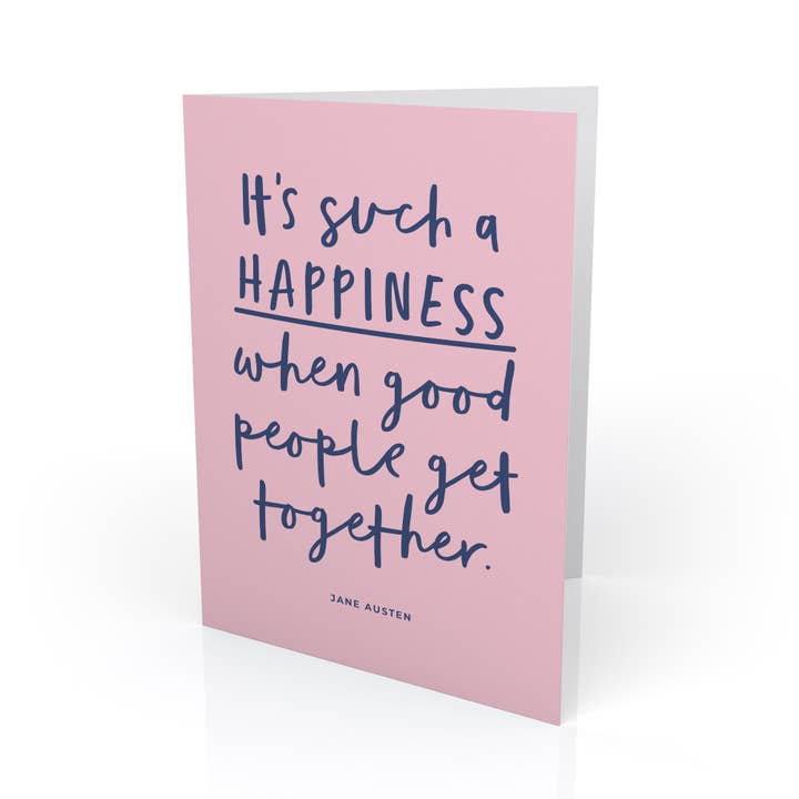 Jane Austen quote - engagement or wedding card for wholesale by PaperPaper Ltd