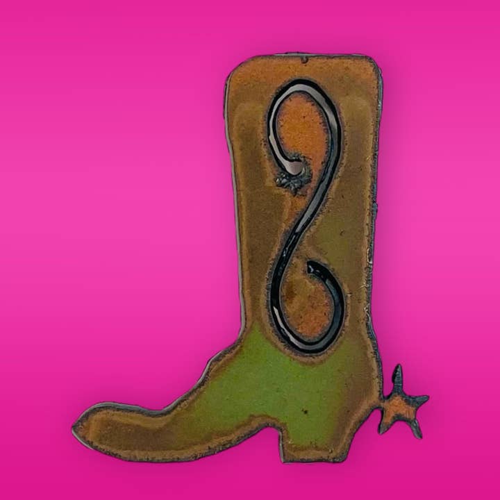 Iron Jewel - Wholesale Magnet - Boot Magnet western rodeo rustic décor eco southwestern USA