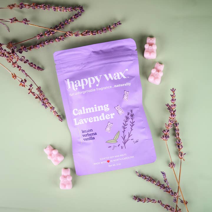Happy Wax - Wholesale Wax Melt - Calming Lavender Wax Melts - Sample Pouch (2 oz)