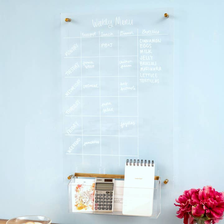 russell+hazel - Wholesale Whiteboard/Dry-Erase Board - Acrylic Wall Board - 24" x 15.75"