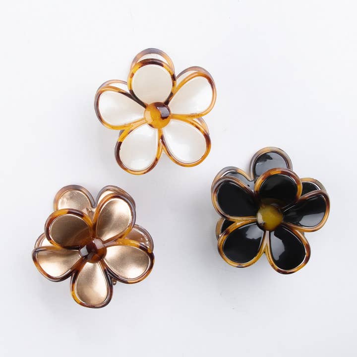 NINEXIS - Wholesale Hair Clip - Women's - CWAHA1318_FLOWER SHAPE HAIR CLAW CLIP