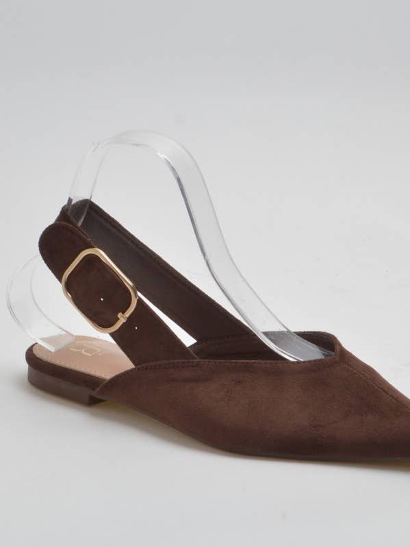 SUEDE FLAT SHOE for wholesale by SWEET MAGIC SHOES & BAGS