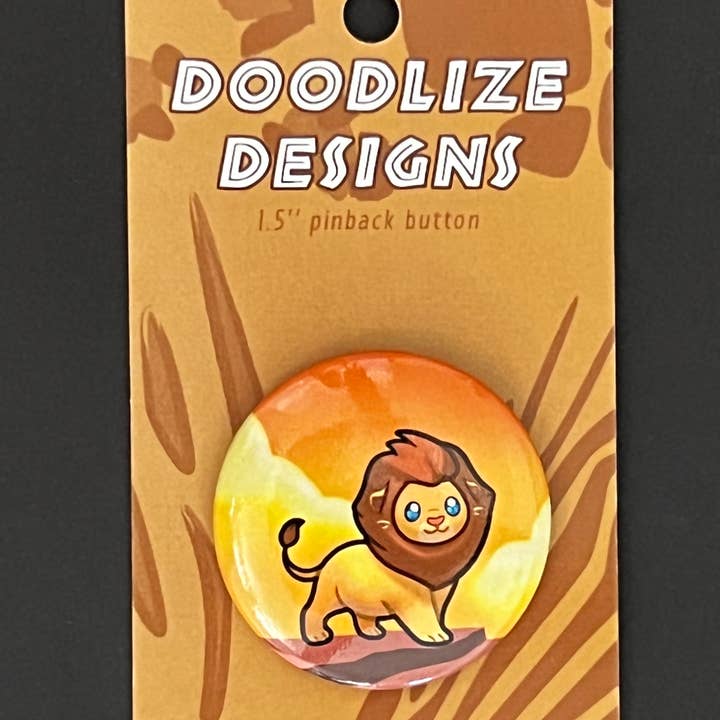 Bouton Lion pour la vente par Rextooth Studios