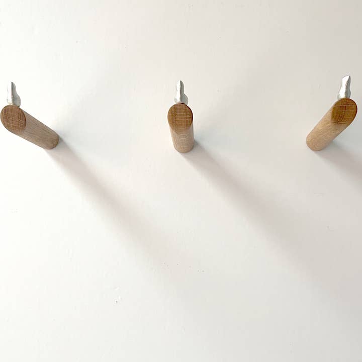Formpoet - Wholesale Wall Hook - Bird - Coat Hook made of Oak Wood and Tin 130mm10