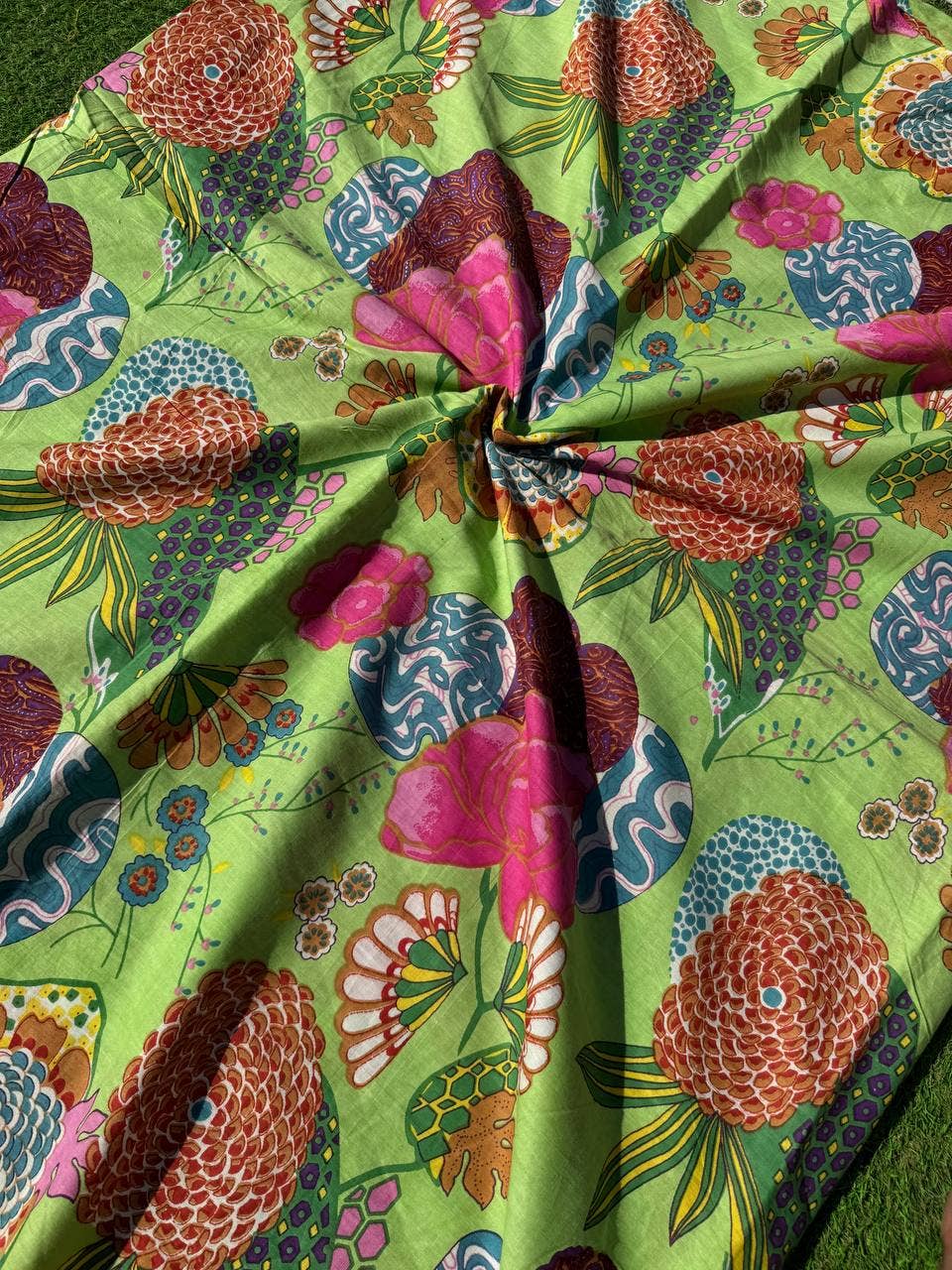 bhavnas boutique - Wholesale Fabric Paint - Tropicana Printed Fabric Pillow Cushion Fabric Cotton Fabric1