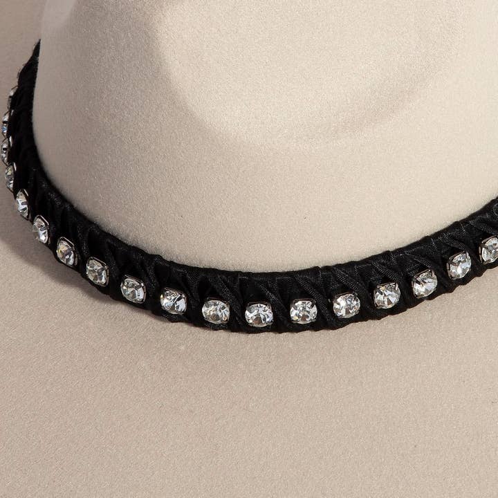 Anarchy Street - Wholesale Fedora - Women's - Rhinestone Strap Fedora Fashion Hat5