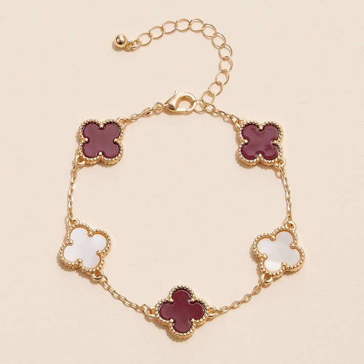 Frem - Wholesale Charm/Dangle Bracelet - Flower Charms Basic Bracelet