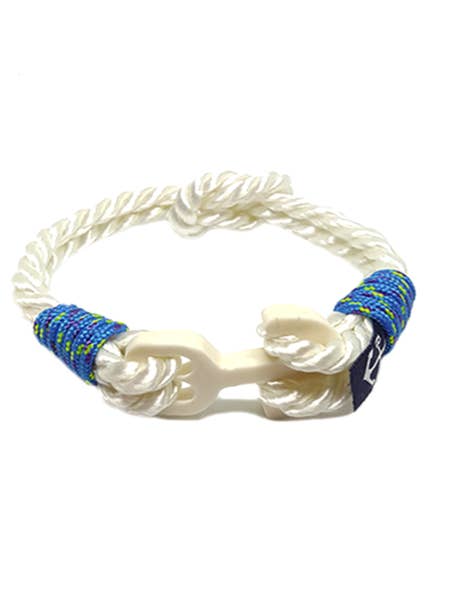 Witte parel nautische armband van Bran Marion voor wholesale door Bran Marion