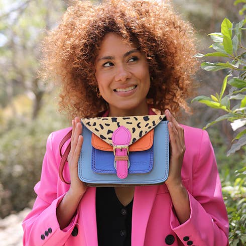 Soruka Barcelona – bolsa tiracolo - Mulher por atacado – Elma - Mala a Tiracolo (Estampa Animal)3