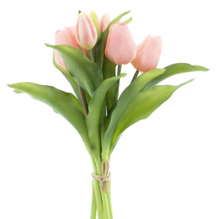 Bos tulpen real touch - pink for wholesale by DRYdecorations