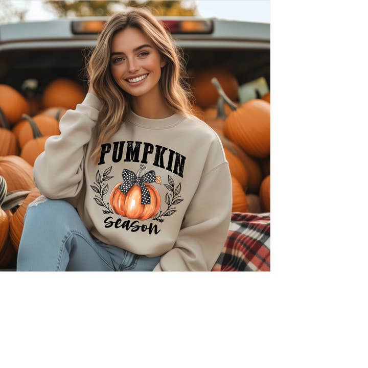 Pumpkin Season Gildan Sweatshirt for wholesale by Cotton Threads