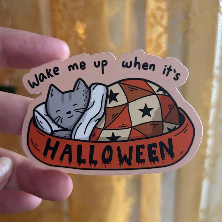 Little Spooky Studio - Wholesale Sticker - Sleep Til October Sticker