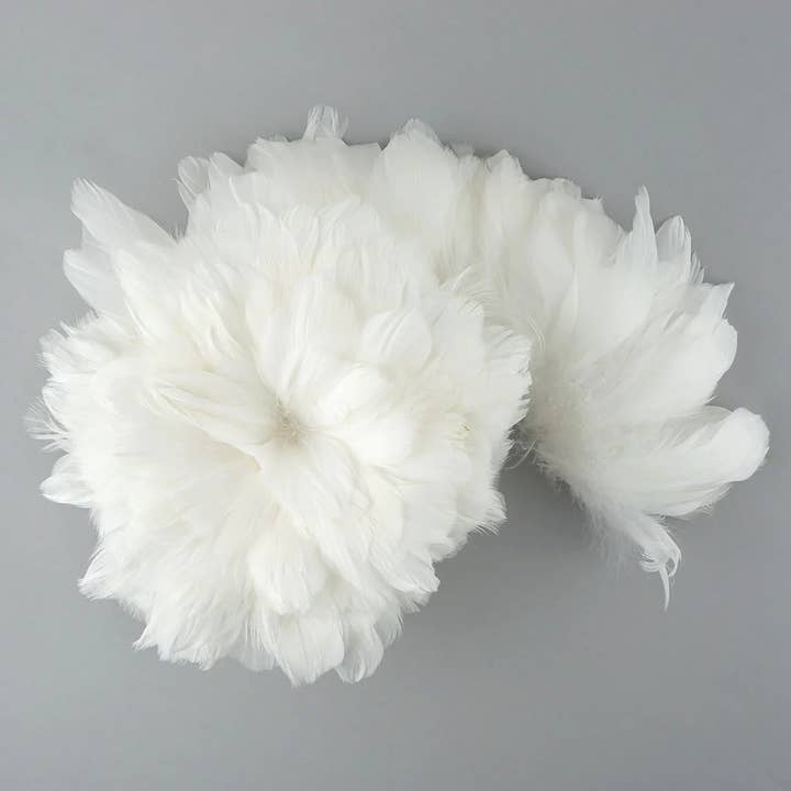 Zucker Feather Products – wholesale Hantverkstillbehör – Goose Coquille fjädrar färgade vita