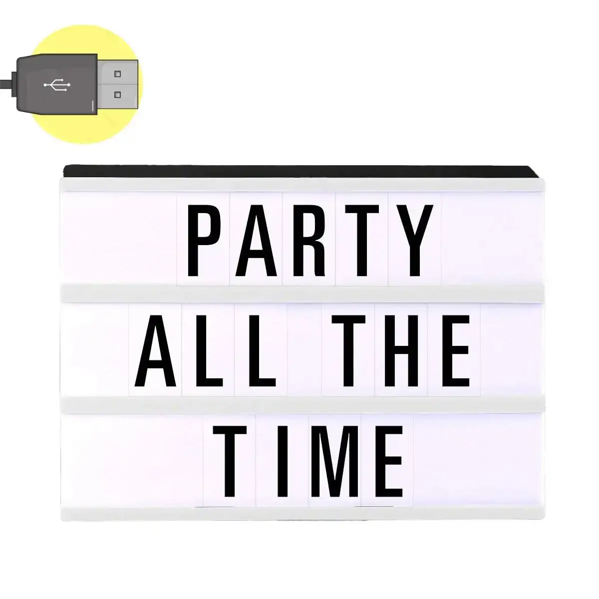 Blinkee.com, LLC – Engroshandel Skilt – LED Mini Cinema Marquee Lightbox USB-drevet kan tilpasses3