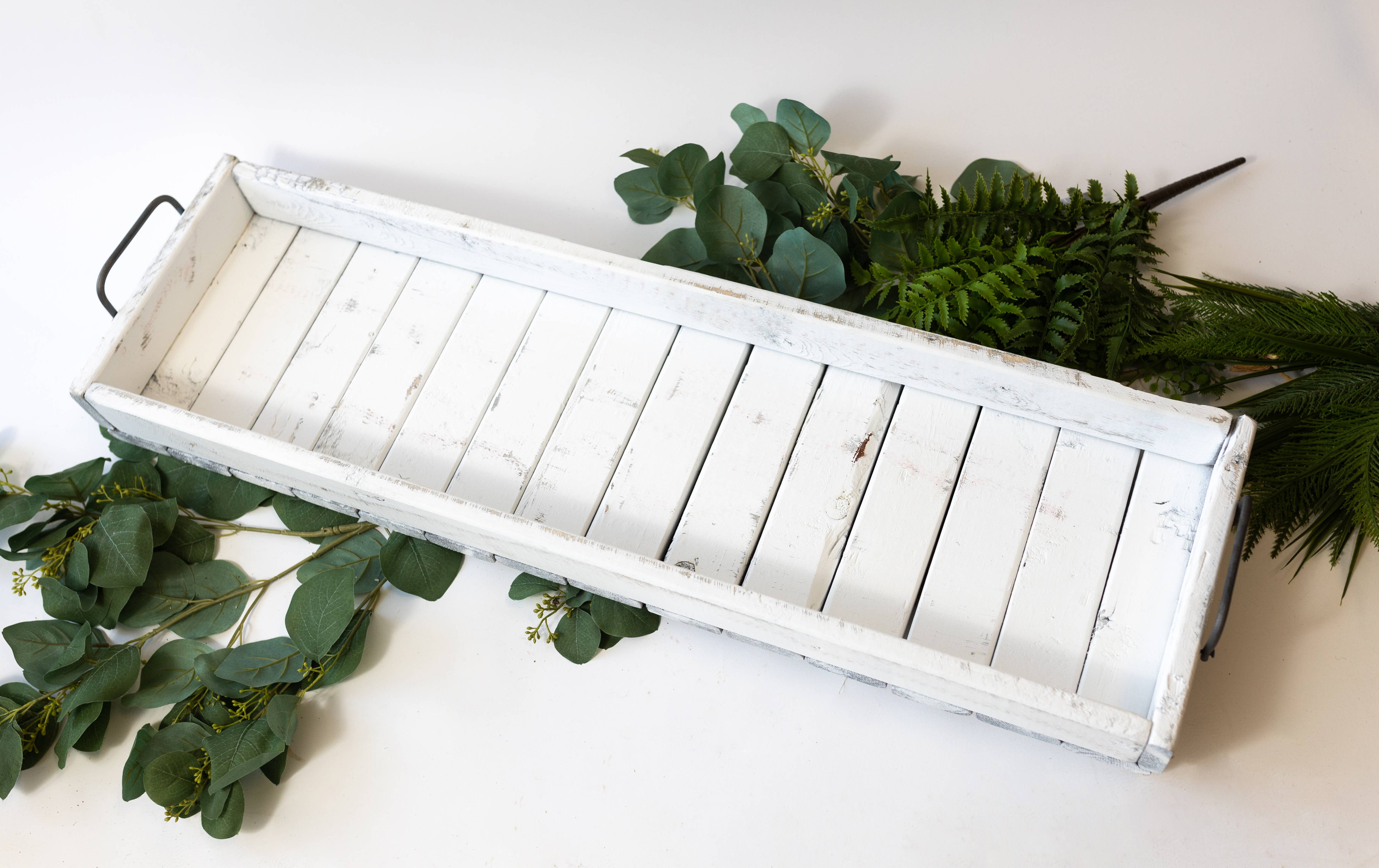Forever Green Art - Wholesale Decorative Tray - Long Wood Tray2