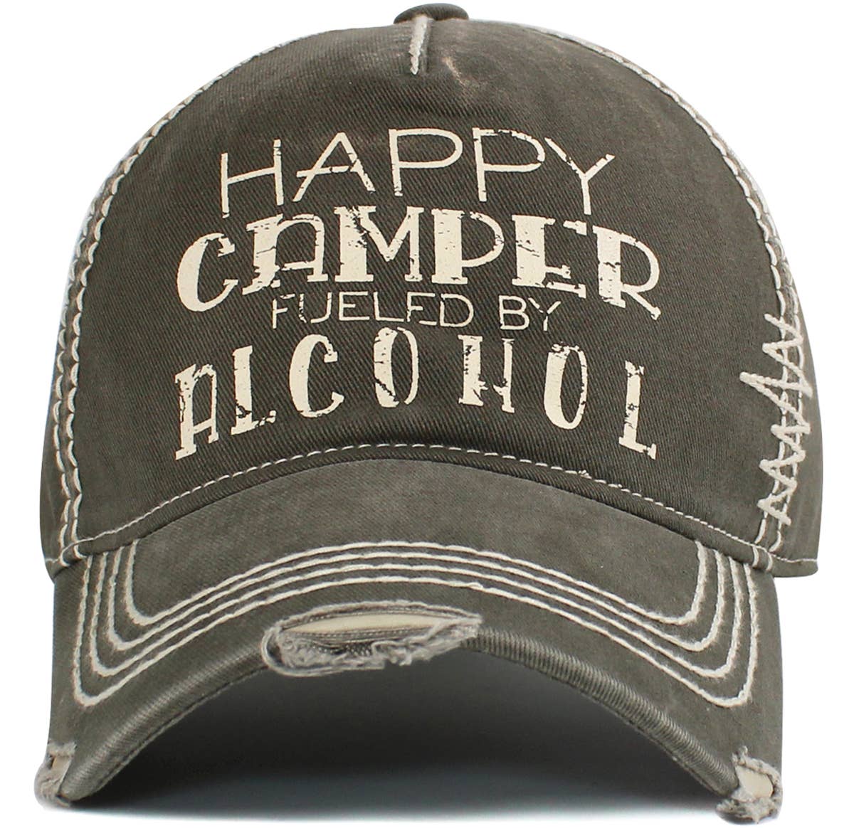 KBETHOS - Wholesale Baseball Cap - Unisex - Happy Camper Fueled By Alcohol Vintage Ballcap8