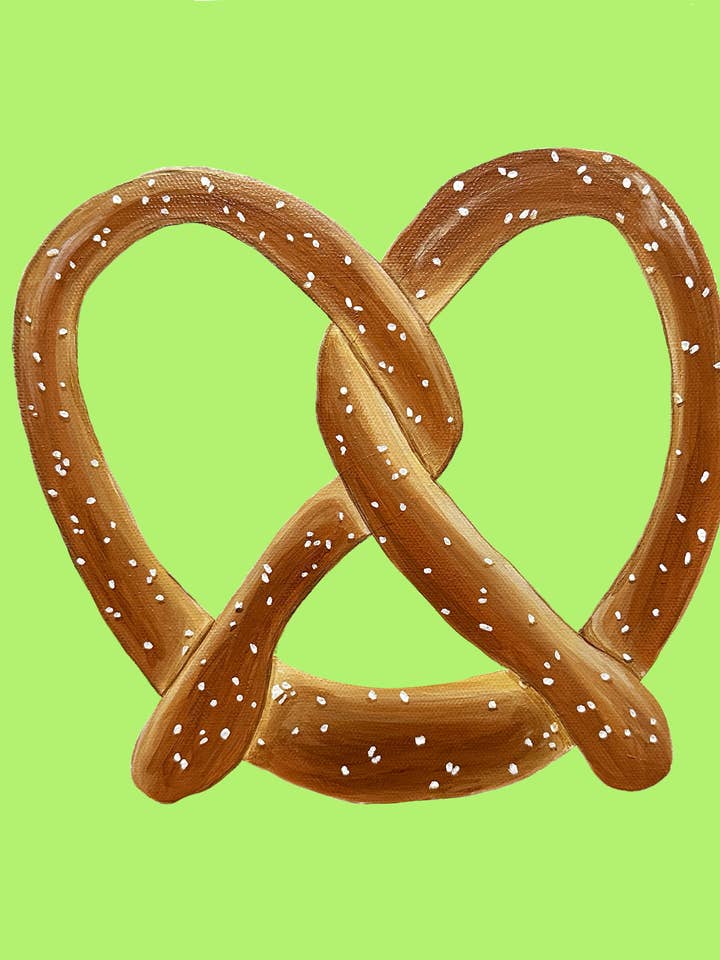 "Pretzel” Art Print for wholesale by Audrey Gale + Art