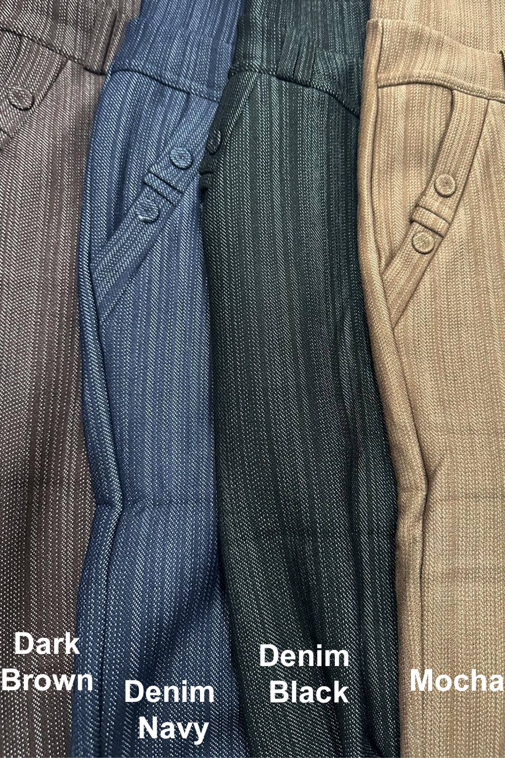 Color 5 - Wholesale Pants - Women's - Winter fur lined  warm skinny jegging pants with pockets1