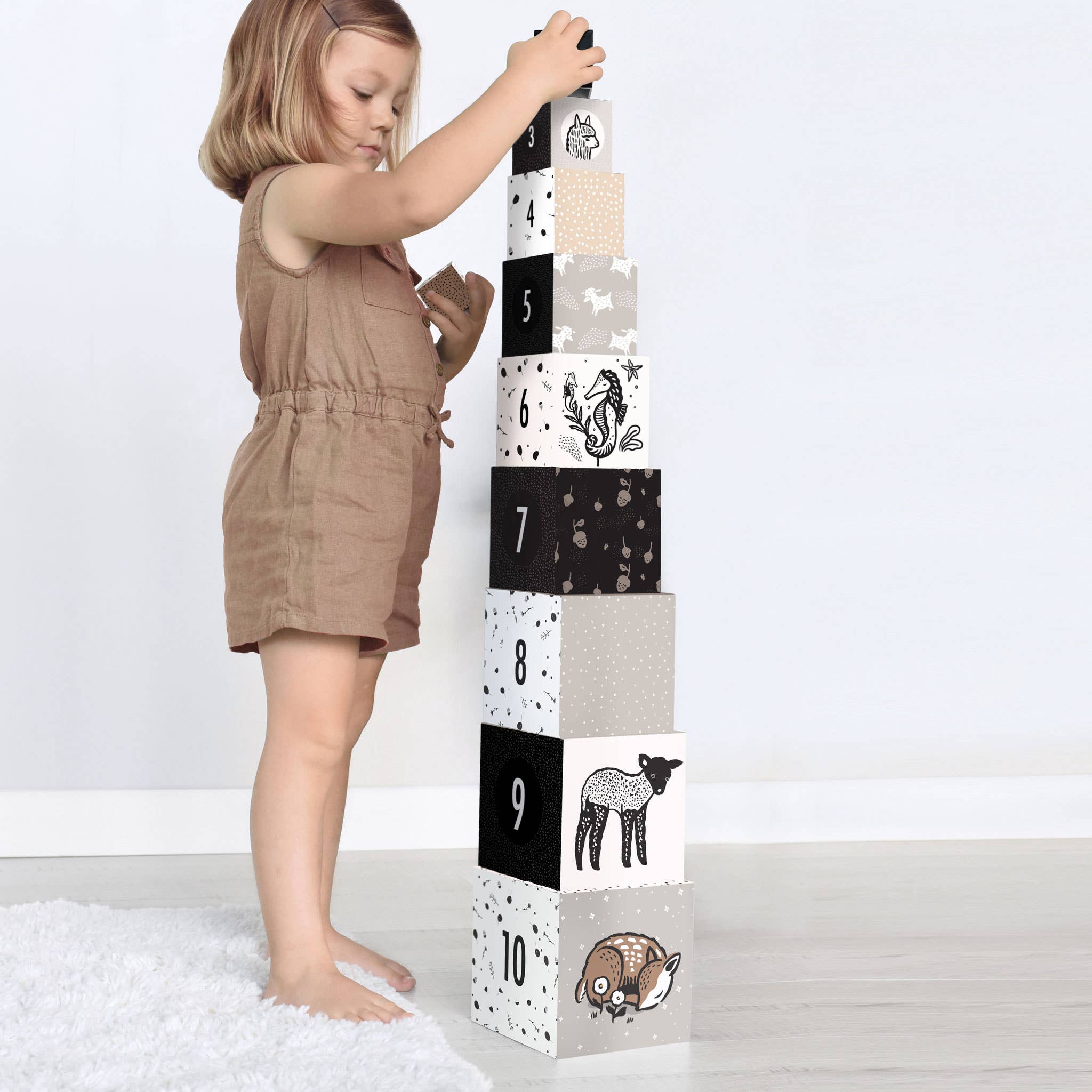 Wee Gallery - Wholesale Stacking Game - Nesting Blocks - Baby Animals5