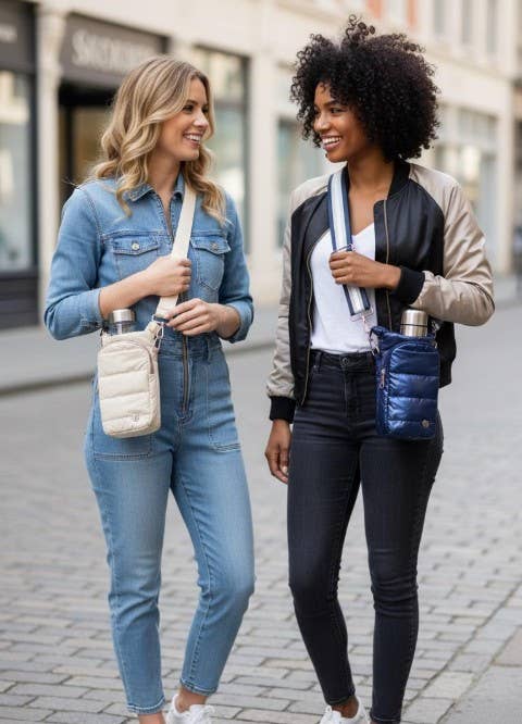 Hatzzi - Wholesale Crossbody Bag - Women's - Water Bottle Tumbler Carrier Crossbody Bag5