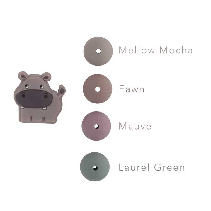Cara & Co Silicone Craft Supply - Wholesale Beads - Hippo Silicone Focal Beads2