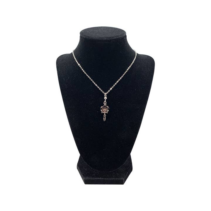 European Heritage Gifts - Wholesale Pendant/Charm Necklace - German Cuckoo Clock Pendant Necklace Silver Plated Chain