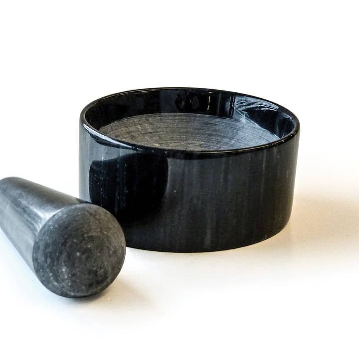 RSVP International - Wholesale Mortar & Pestle - Marble Mortal & Pestle - Black3