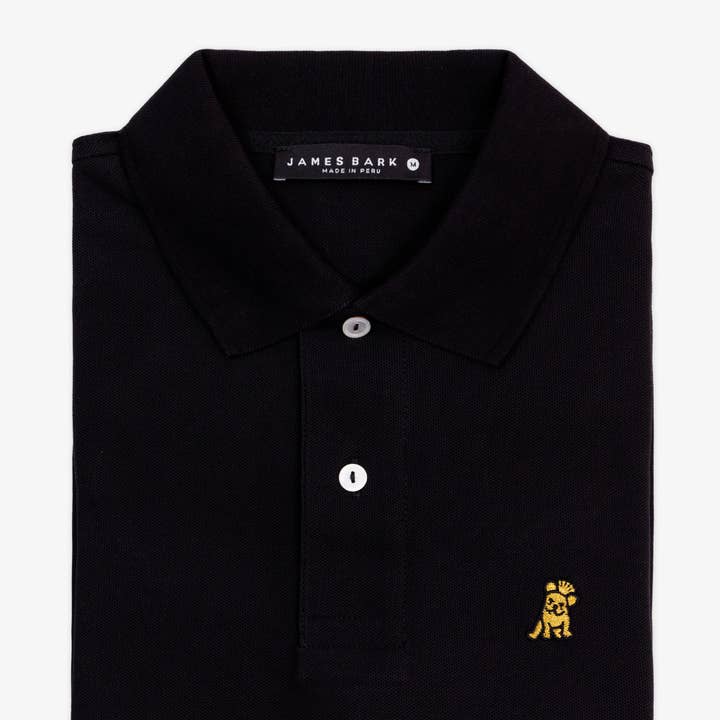 Polo Uomo Nero Gold Edition Regular Fit - Gold Bark per la vendita all'ingrosso da parte di James Bark