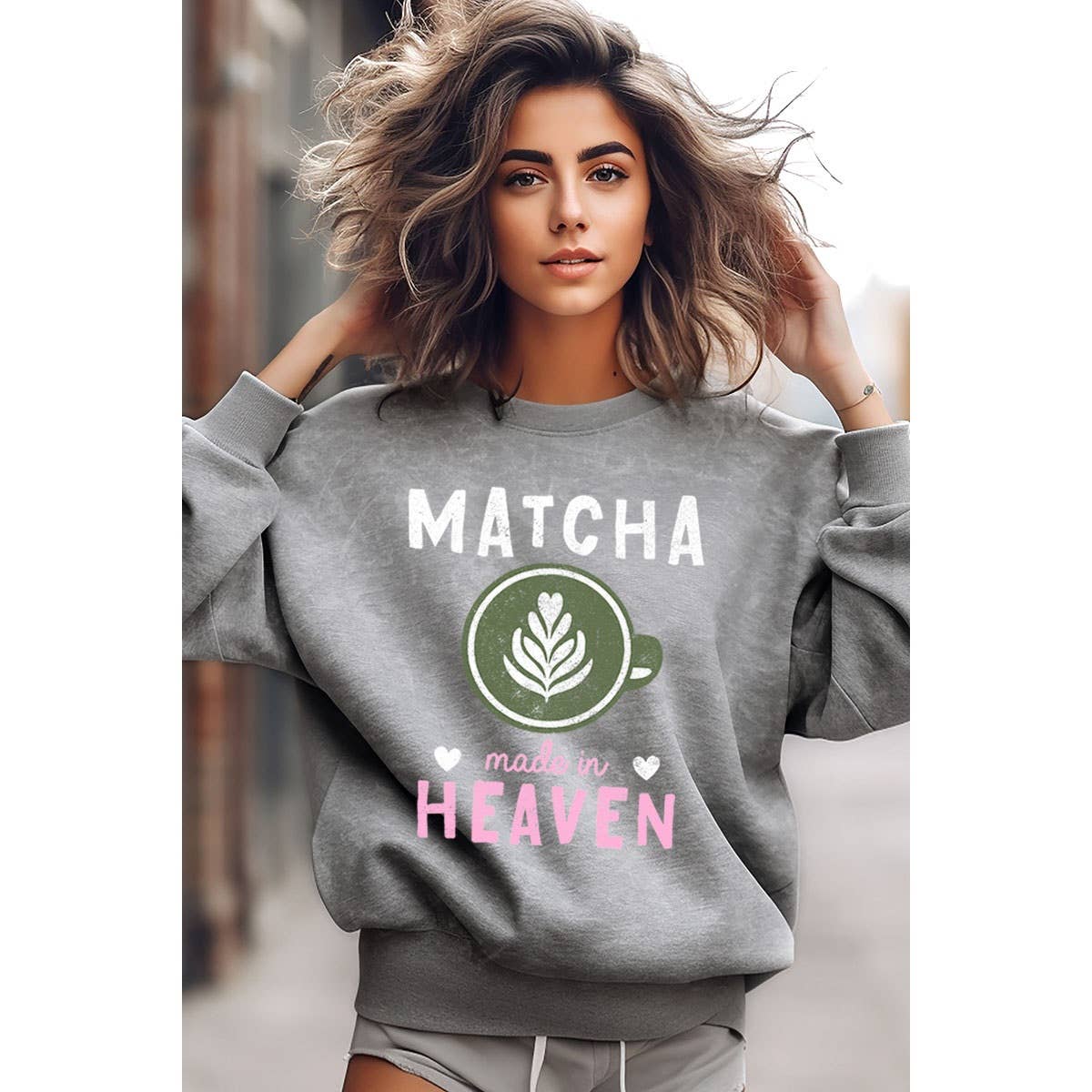 HRTandLUV - Wholesale Sweatshirt - Women's - MATCHA MINERAL GRAPHIC SWEATWHIRTS4