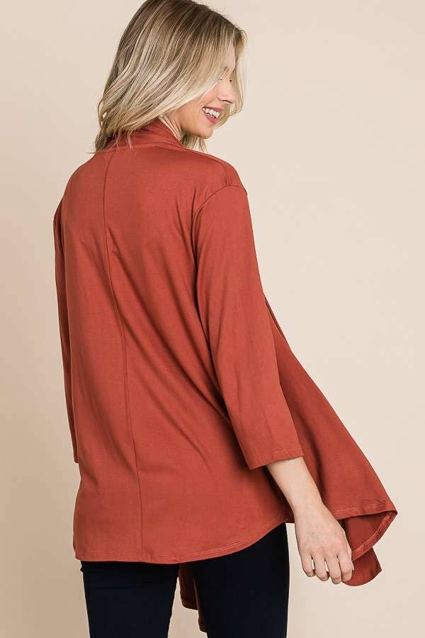 Culture Code - Wholesale Cardigan - Women's - CJT1086Q - DRAPE CARDIGAN TOP16