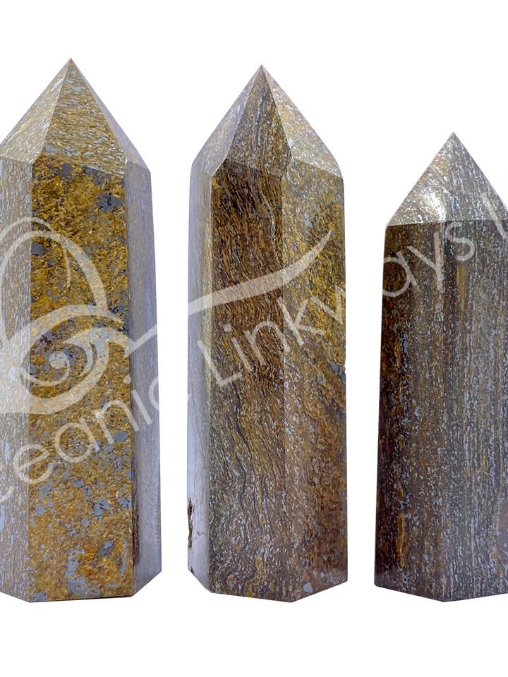 (1 LB)OBELISK - BRONZITE 2.75-4" for wholesale by Oceanic Linkways Inc